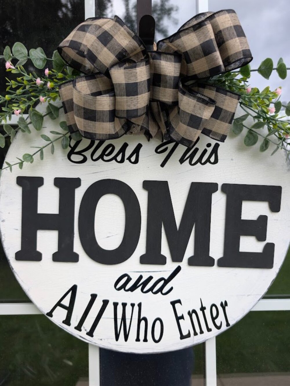 Bless This Home and All Who Enter Door Hanger